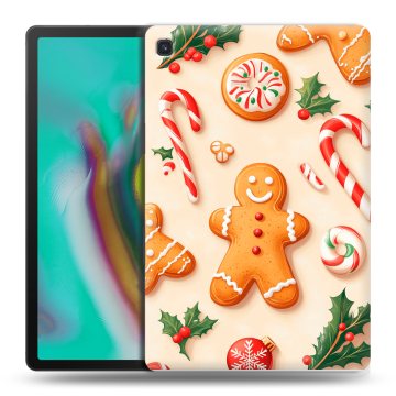 Силиконовый чехол на Samsung Galaxy Tab S5e с принтом Новый год