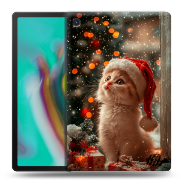 Силиконовый чехол на Samsung Galaxy Tab S5e с принтом Новый год