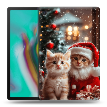 Силиконовый чехол на Samsung Galaxy Tab S5e с принтом Новый год
