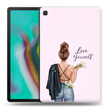 Силиконовый чехол на Samsung Galaxy Tab S5e с принтом женский