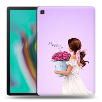 Силиконовый чехол на Samsung Galaxy Tab S5e с принтом женский