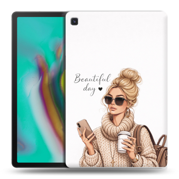 Силиконовый чехол на Samsung Galaxy Tab S5e с принтом женский Силиконовый чехол на Samsung Galaxy Tab S5e с принтом женский