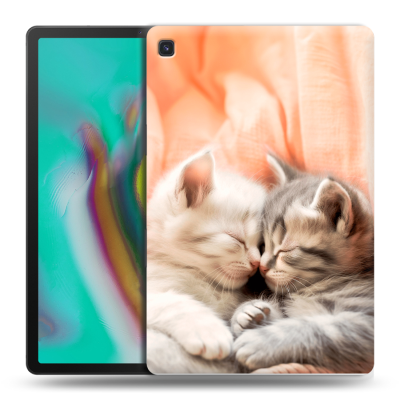 Силиконовый чехол на Samsung Galaxy Tab S5e с принтом Котята Силиконовый чехол на Samsung Galaxy Tab S5e с принтом Котята