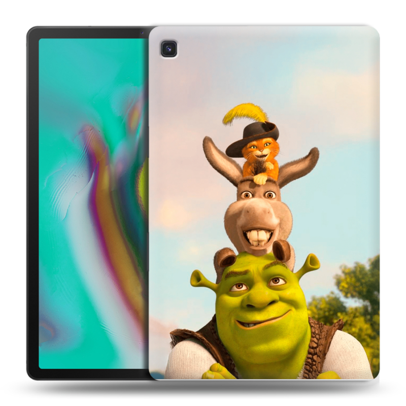 Силиконовый противоударный чехол на Samsung Galaxy Tab S5e с принтом Шрек Shrek Силиконовый противоударный чехол на Samsung Galaxy Tab S5e с принтом Шрек Shrek