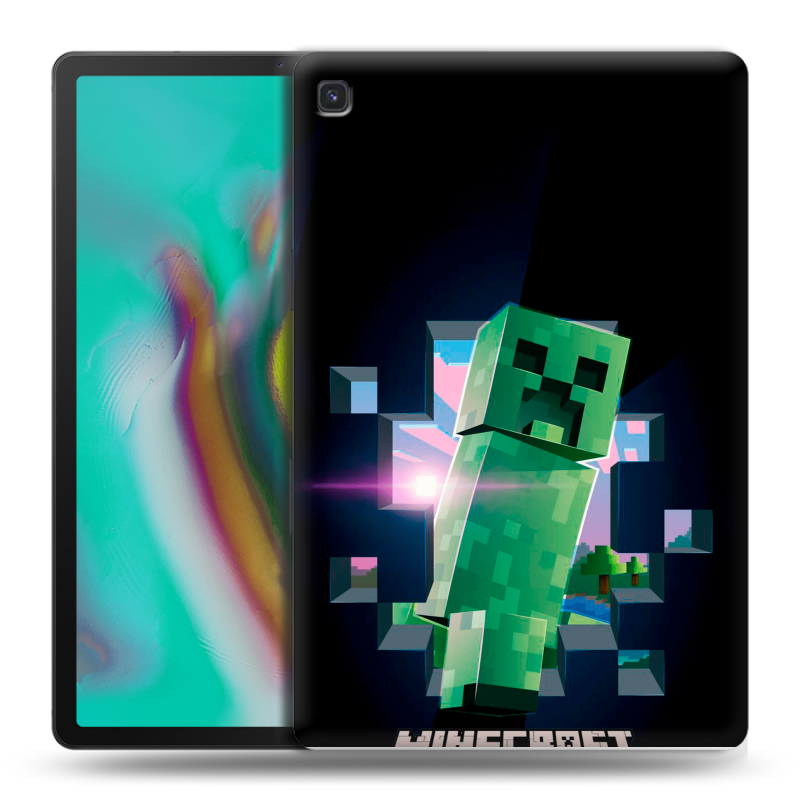 Силиконовый чехол на Samsung Galaxy Tab S5e с принтом Майнкрафт Minecraft Силиконовый чехол на Samsung Galaxy Tab S5e с принтом Майнкрафт Minecraft