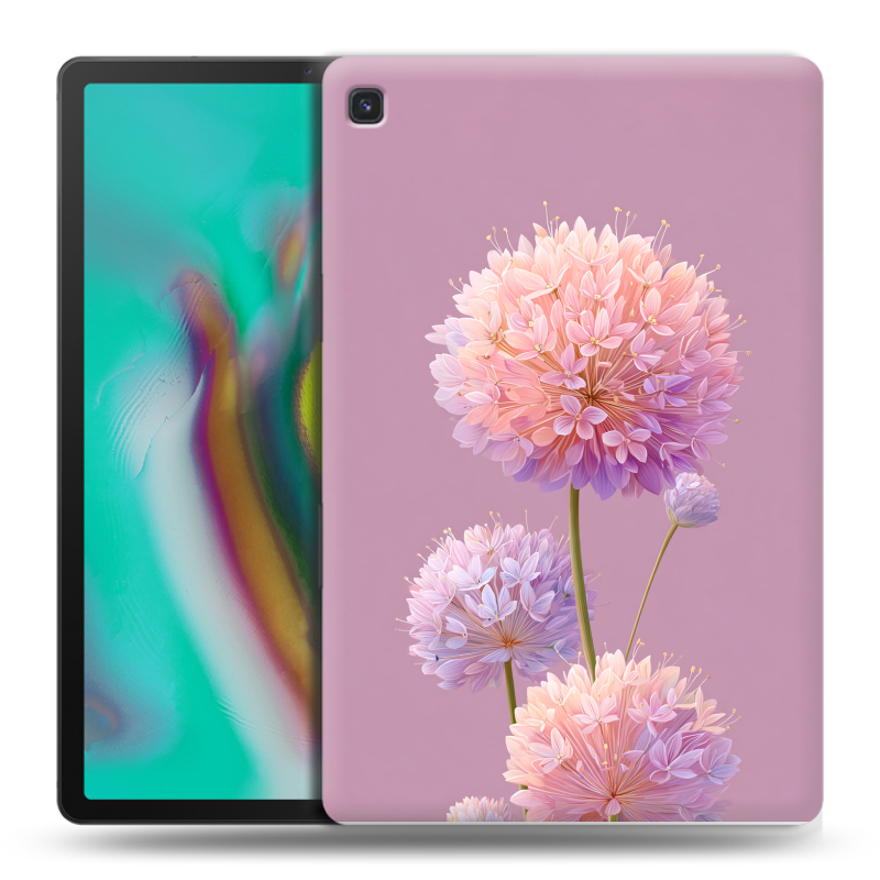 Силиконовый чехол на Samsung Galaxy Tab S5e с принтом Цветы Силиконовый чехол на Samsung Galaxy Tab S5e с принтом Цветы