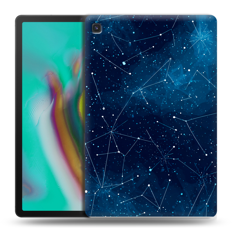 Силиконовый противоударный чехол на Samsung Galaxy Tab S5e с принтом Космос звезды Силиконовый противоударный чехол на Samsung Galaxy Tab S5e с принтом Космос звезды