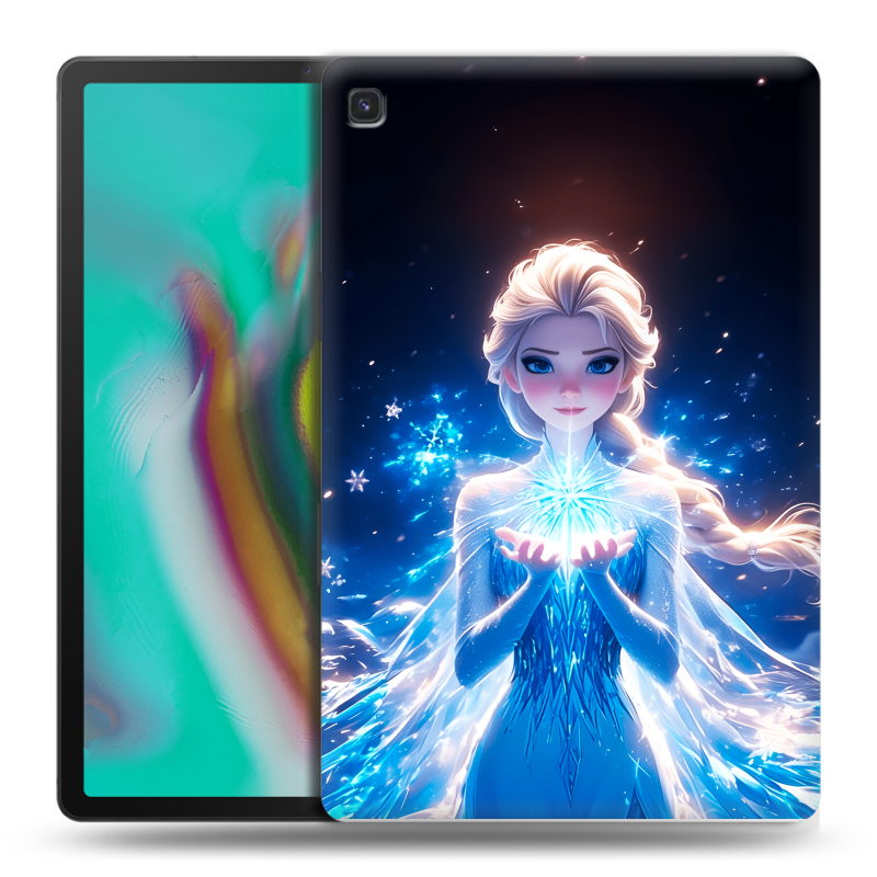 Силиконовый чехол на Samsung Galaxy Tab S5e с принтом Холодное сердце Frozen Силиконовый чехол на Samsung Galaxy Tab S5e с принтом Холодное сердце Frozen