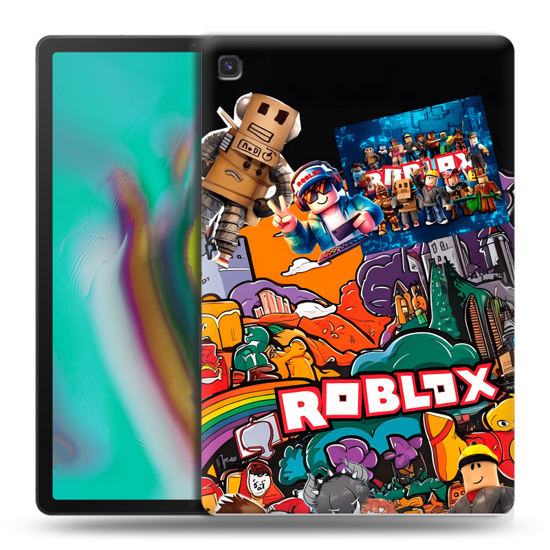 Силиконовый чехол на Samsung Galaxy Tab S5e с принтом Roblox Роблокс Силиконовый чехол на Samsung Galaxy Tab S5e с принтом Roblox Роблокс