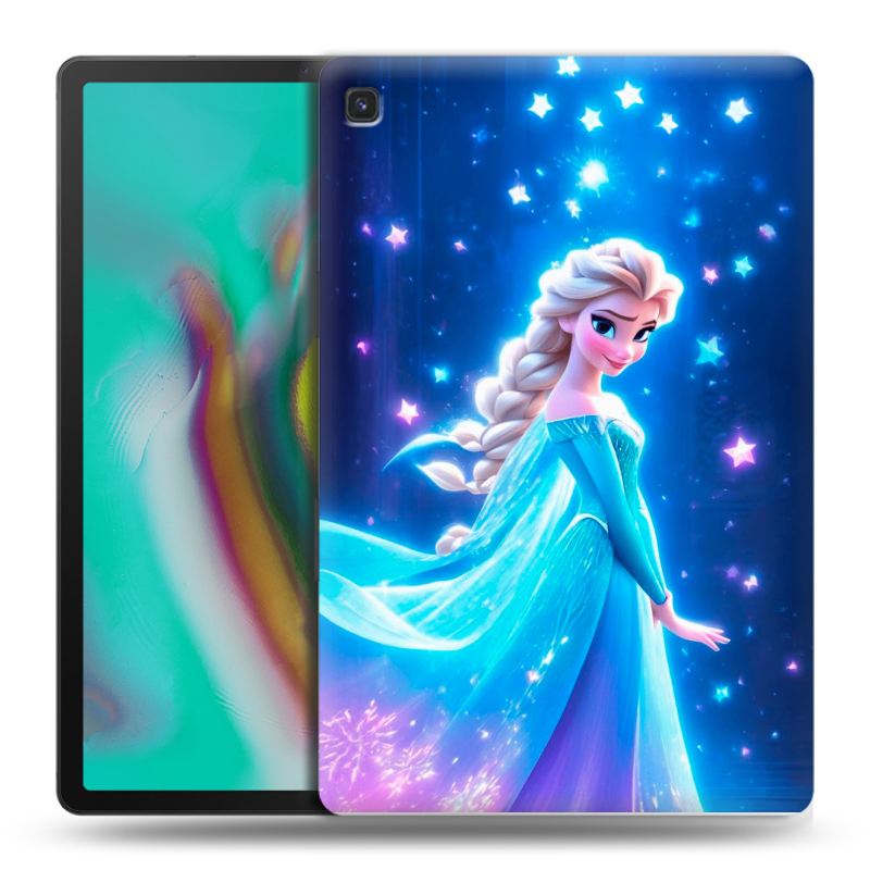 Силиконовый чехол на Samsung Galaxy Tab S5e с принтом Холодное сердце Frozen Силиконовый чехол на Samsung Galaxy Tab S5e с принтом Холодное сердце Frozen