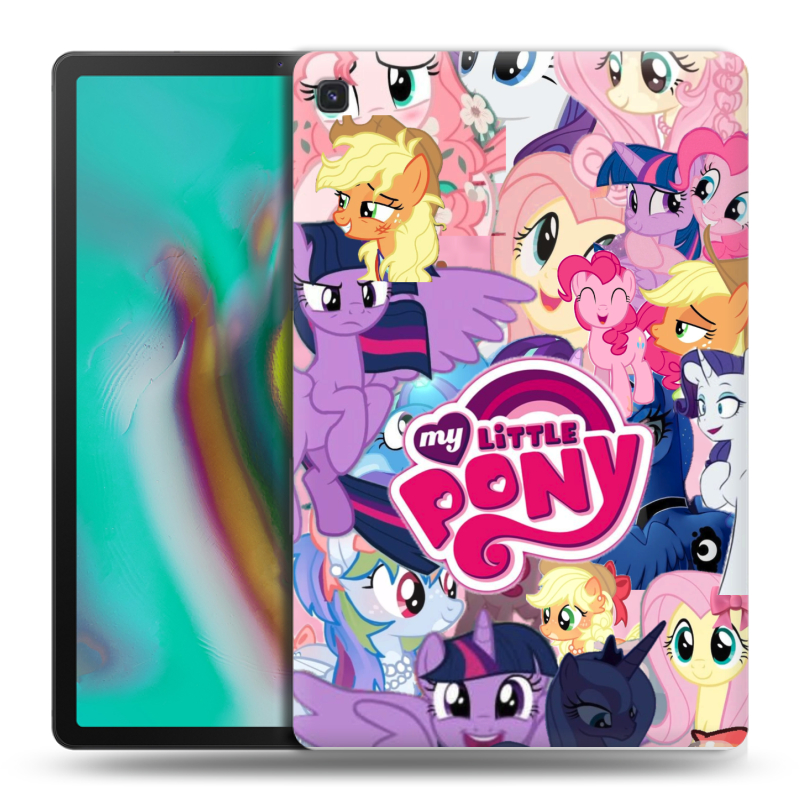 Силиконовый противоударный чехол на Samsung Galaxy Tab S5e с принтом My little pony Дружба чудо Силиконовый противоударный чехол на Samsung Galaxy Tab S5e с принтом My little pony Дружба чудо