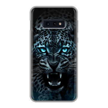 Силиконовый чехол на Samsung Galaxy S10e с принтом Темный леопард Силиконовый чехол на Samsung Galaxy S10e с принтом Темный леопард