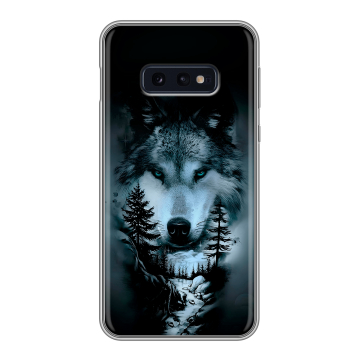 Силиконовый чехол на Samsung Galaxy S10e с принтом Лесной волк Силиконовый чехол на Samsung Galaxy S10e с принтом Лесной волк