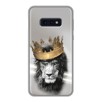 Силиконовый чехол на Samsung Galaxy S10e с принтом Лев с короной Силиконовый чехол на Samsung Galaxy S10e с принтом Лев с короной