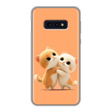 Силиконовый чехол на Samsung Galaxy S10e с принтом Милые котики Силиконовый чехол на Samsung Galaxy S10e с принтом Милые котики
