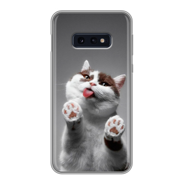 Силиконовый чехол на Samsung Galaxy S10e с принтом Коты Силиконовый чехол на Samsung Galaxy S10e с принтом Коты
