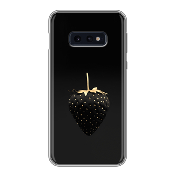 Силиконовый чехол на Samsung Galaxy S10e с принтом Черная клубника Силиконовый чехол на Samsung Galaxy S10e с принтом Черная клубника