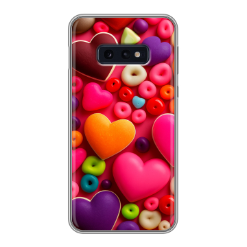 Силиконовый чехол на Samsung Galaxy S10e с принтом Сердечки Силиконовый чехол на Samsung Galaxy S10e с принтом Сердечки