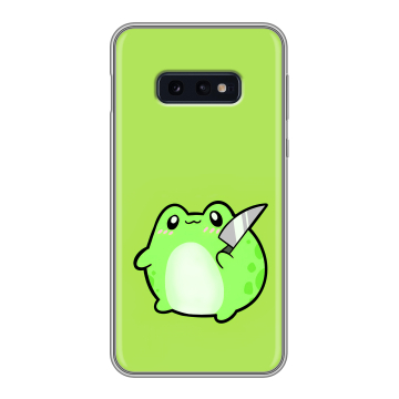 Силиконовый чехол на Samsung Galaxy S10e с принтом Лягушенок