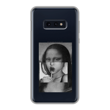 Силиконовый чехол на Samsung Galaxy S10e с принтом Мона Лиза Силиконовый чехол на Samsung Galaxy S10e с принтом Мона Лиза