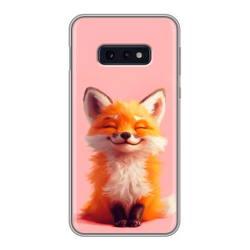 Силиконовый чехол на Samsung Galaxy S10e с принтом милая лиса