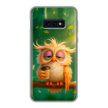 Силиконовый чехол на Samsung Galaxy S10e с принтом сова