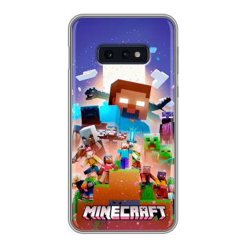 Силиконовый чехол на Samsung Galaxy S10e с принтом Майнкрафт Minecraft Силиконовый чехол на Samsung Galaxy S10e с принтом Майнкрафт Minecraft