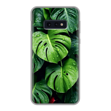 Силиконовый чехол на Samsung Galaxy S10e с принтом Листья Силиконовый чехол на Samsung Galaxy S10e с принтом Листья