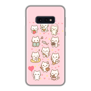 Силиконовый чехол на Samsung Galaxy S10e с принтом Hello Kitty Хелоу Кити