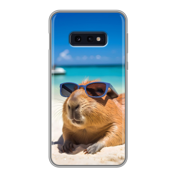 Силиконовый чехол на Samsung Galaxy S10e с принтом Капибара