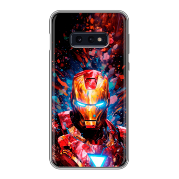 Силиконовый чехол на Samsung Galaxy S10e с принтом Железный человек Ironman