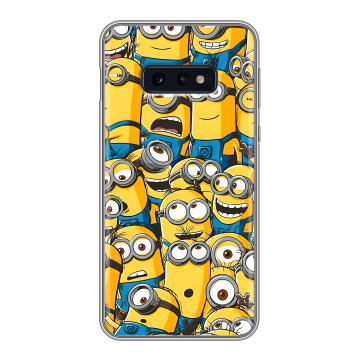 Силиконовый чехол на Samsung Galaxy S10e с принтом Миньоны