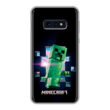 Силиконовый чехол на Samsung Galaxy S10e с принтом Майнкрафт Minecraft