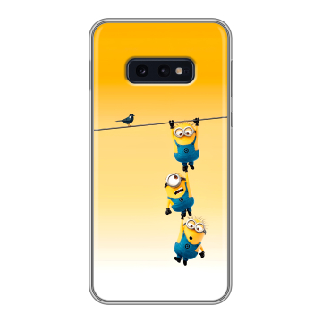 Силиконовый чехол на Samsung Galaxy S10e с принтом Миньоны