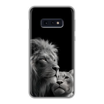 Силиконовый чехол на Samsung Galaxy S10e с принтом Лев кошки Силиконовый чехол на Samsung Galaxy S10e с принтом Лев кошки