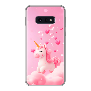 Силиконовый чехол на Samsung Galaxy S10e с принтом Единорог