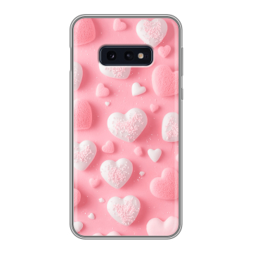 Силиконовый чехол на Samsung Galaxy S10e с принтом Сердечки
