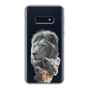 Силиконовый чехол на Samsung Galaxy S10e с принтом Львы Силиконовый чехол на Samsung Galaxy S10e с принтом Львы