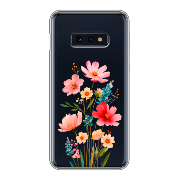 Силиконовый чехол на Samsung Galaxy S10e с принтом Цветы Силиконовый чехол на Samsung Galaxy S10e с принтом Цветы