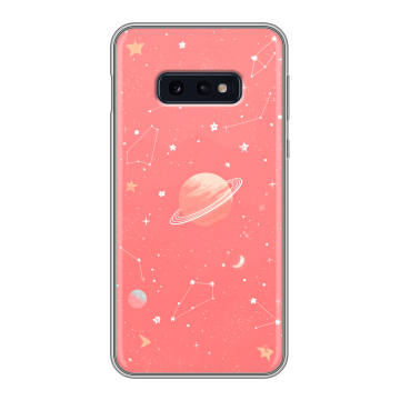 Силиконовый чехол на Samsung Galaxy S10e с принтом Розовый космос Силиконовый чехол на Samsung Galaxy S10e с принтом Розовый космос