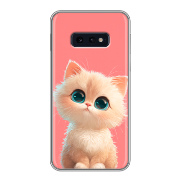 Силиконовый чехол на Samsung Galaxy S10e с принтом Розовый котенок Силиконовый чехол на Samsung Galaxy S10e с принтом Розовый котенок