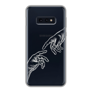 Силиконовый чехол на Samsung Galaxy S10e с принтом Сотворение мира Силиконовый чехол на Samsung Galaxy S10e с принтом Сотворение мира