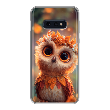 Силиконовый чехол на Samsung Galaxy S10e с принтом Милая сова Силиконовый чехол на Samsung Galaxy S10e с принтом Милая сова