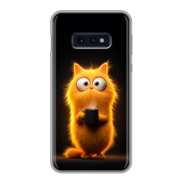 Силиконовый чехол на Samsung Galaxy S10e с принтом Смешной кот