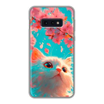 Силиконовый чехол на Samsung Galaxy S10e с принтом Красивый кот Силиконовый чехол на Samsung Galaxy S10e с принтом Красивый кот