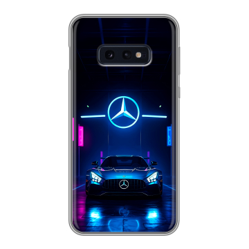 Силиконовый чехол на Samsung Galaxy S10e с принтом Mercedes Мерседес