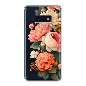 Силиконовый чехол на Samsung Galaxy S10e с принтом цветы Силиконовый чехол на Samsung Galaxy S10e с принтом цветы