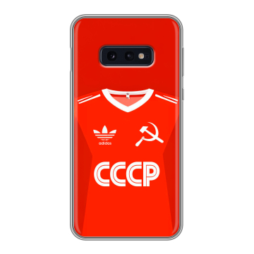 Силиконовый чехол на Samsung Galaxy S10e с принтом Флаг Герб СССР Силиконовый чехол на Samsung Galaxy S10e с принтом Флаг Герб СССР