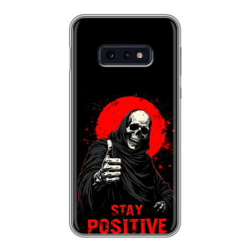 Силиконовый чехол на Samsung Galaxy S10e с принтом смешной скелет Силиконовый чехол на Samsung Galaxy S10e с принтом смешной скелет