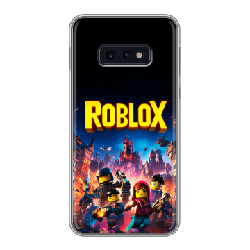 Силиконовый чехол на Samsung Galaxy S10e с принтом Roblox Роблокс